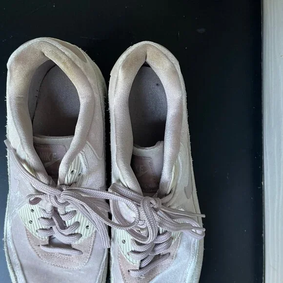 Nike Women's Air Max 90 Velvet Particle Rose Shoes Sneakers Size 10 - Picture 10 of 13